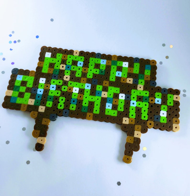 Mine Craft Themed cake topper, Happy Birthday, 8 bit pixel fan art, cake toppers, party favors, TNT candles, custom numbers image 3