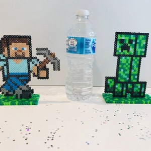 Mine Craft Themed cake topper, Happy Birthday, 8 bit pixel fan art, cake toppers, party favors, TNT candles, custom numbers image 10