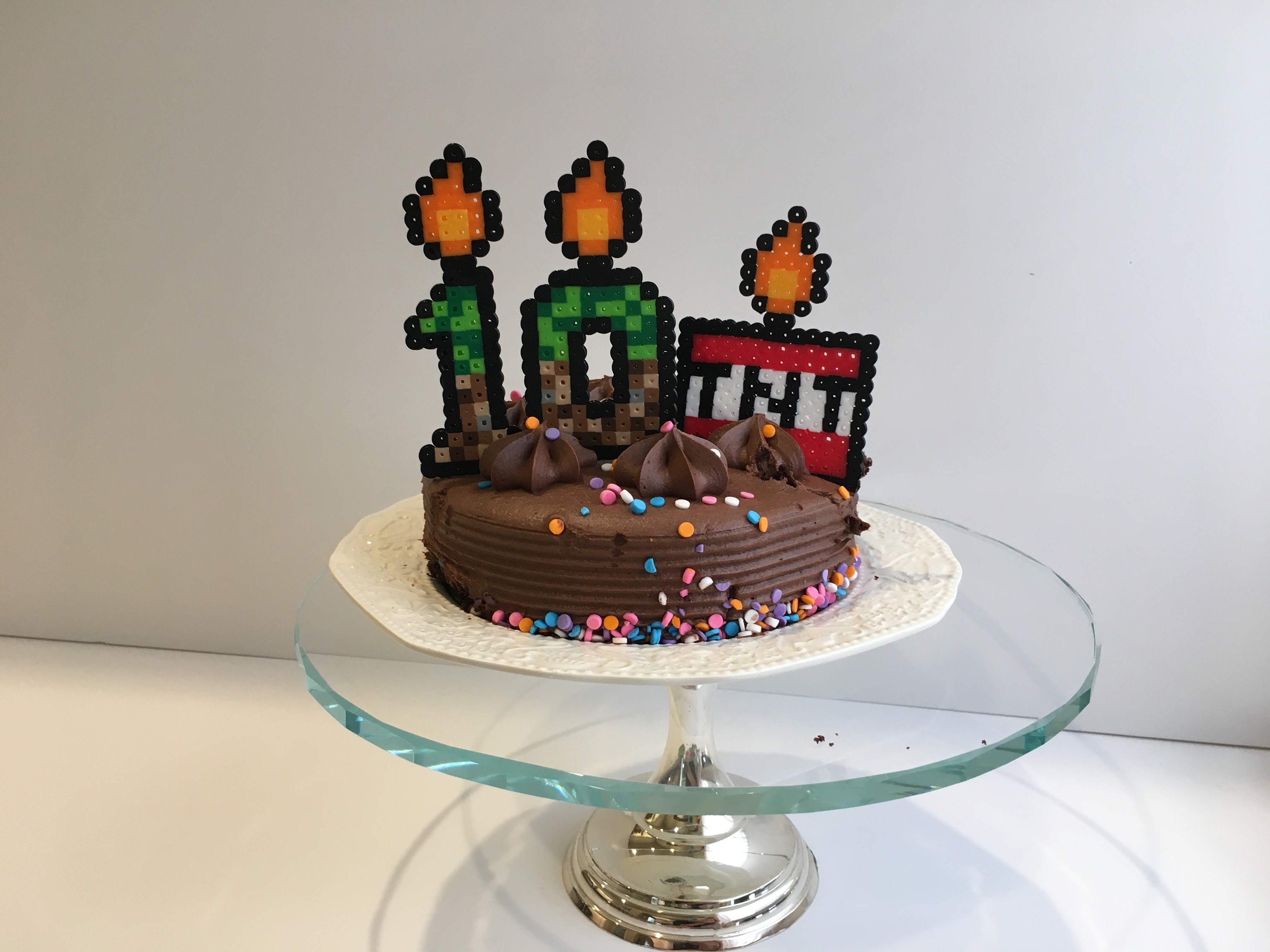 Minecraft Faux Number Candles (TNT)