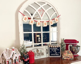 Gingerbread Banner Christmas Garland Decoration