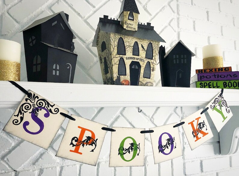 Spooky Halloween Banner Garland Decoration image 5