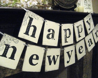 New Year Party Decoration HAPPY NEW YEAR Banner