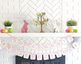 Somebunny’s Eggspecting, Décoration de baby shower, Décor de printemps