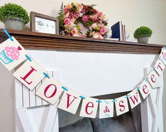 Love is Sweet Valentinstag/Hochzeitsbanner