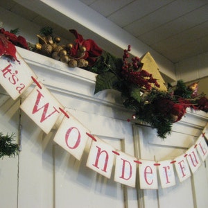 Christmas Decoration It's a WONDERFUL Life Holiday Banner image 1