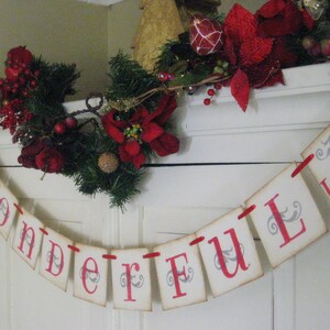 Christmas Decoration It's a WONDERFUL Life Holiday Banner image 5