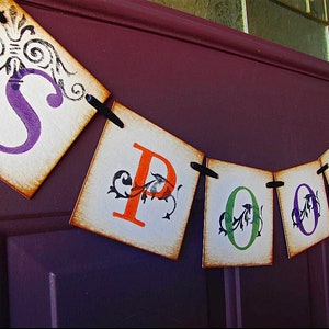 Spooky Halloween Banner Garland Decoration image 1