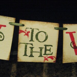 Christmas Banner JOY to the WORLD Garland Decoration image 10