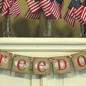 4th of July decoration FREEDOM Banner image 2