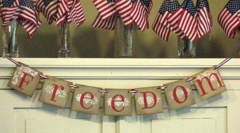 4th of July decoration FREEDOM Banner image 2
