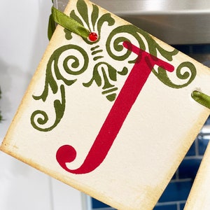 Christmas Banner JOY to the WORLD Garland Decoration image 4