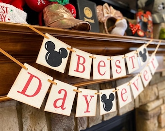 Best Day Ever Disney Inspired Decoration Banner, Garland