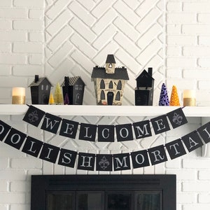 Welcome Foolish Mortals Haunted Mansion Inspired Halloween Banner