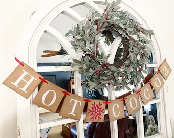 HOT COCOA Christmas Banner Decoration