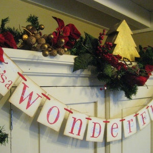 Christmas Decoration It's a WONDERFUL Life Holiday Banner image 2