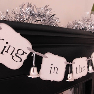 new years party decorations &quot;ring in the new year&quot; sign banner garland