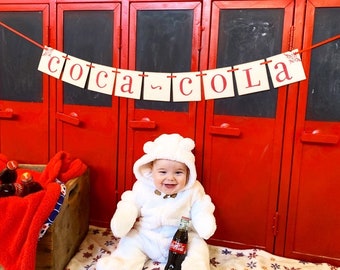 Coca-Cola banner, garland Decoration