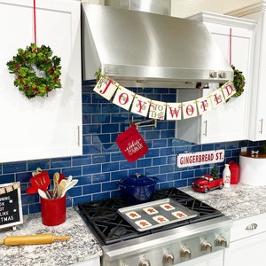 Christmas Banner JOY to the WORLD Garland Decoration image 2