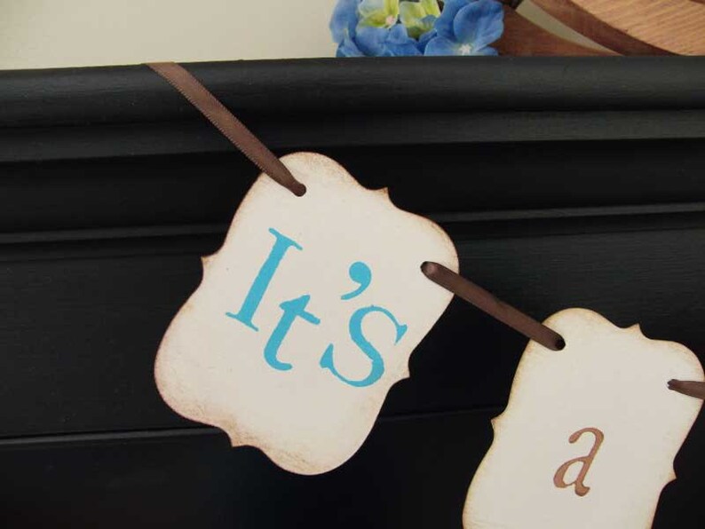 IT'S A BOY Painted Banner Babyshower Photoprop - Etsy