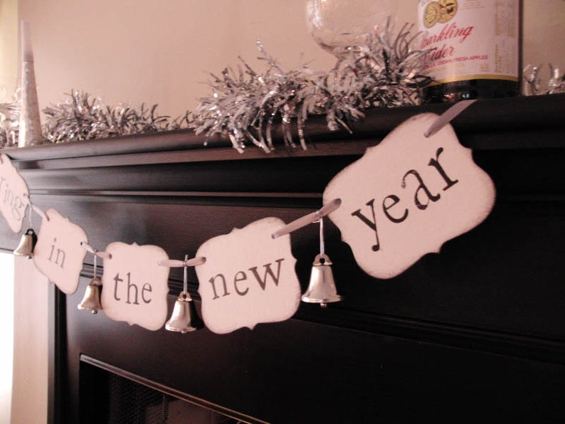 new years party decorations ring in the new year sign banner garland image 3