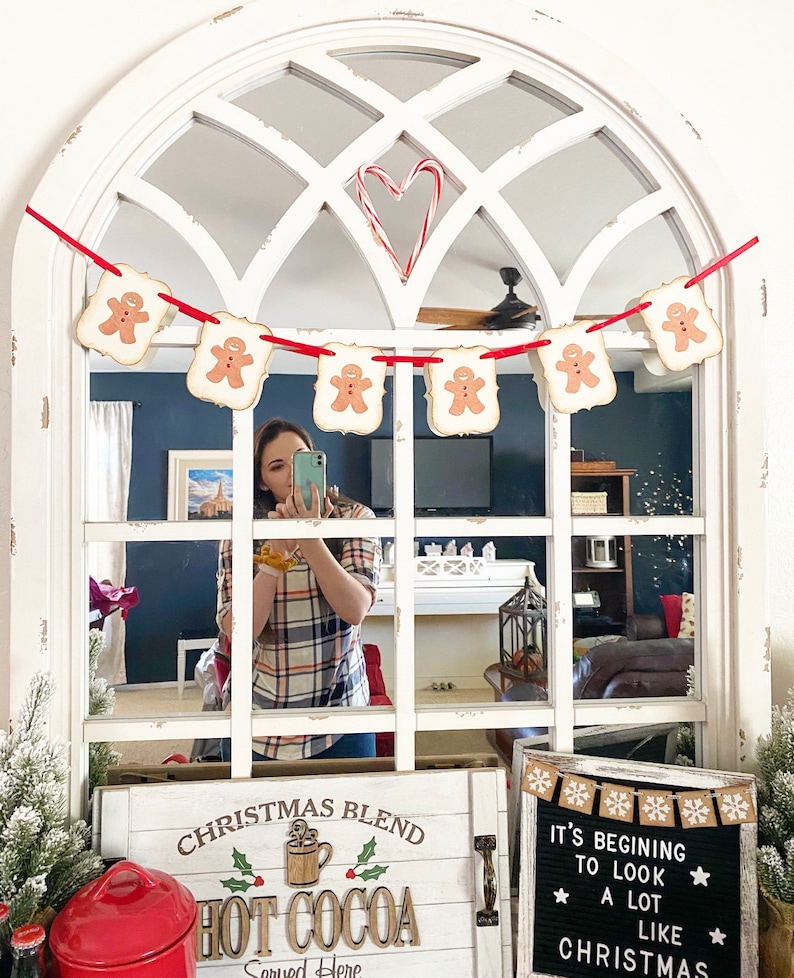 Gingerbread Banner Christmas Garland Decoration