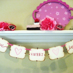 Valentine Banner love SWEET love Decoration image 4