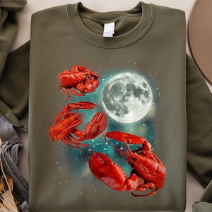 Three Lobster Moon | 3 Crustaceans Sea Lover Parody T-Shirt, I Got That Dawg In Me Sweatshirt, Funny 4rth July Hoodie, Unisex Gift Tee