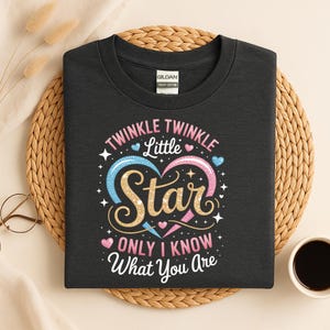 Chemise Twinkle Twinkle Little Star Today, nous découvrons qui vous êtes, T-shirt Twinkle Twinkle Gender Reveal, Chemise garçon ou fille, rose ou bleu