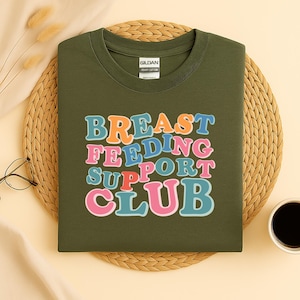 Breast Feeding Support Club Shirt, Fed Is Best, Breastmilk Shirt, Moms Milk Moms Boobery, Baby Shower Gift for New Mom, Nursing Pumping