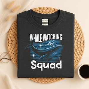 Whale Watching Squad Shirt, Whale Nature Ocean Animal Lovers Long Sleeve,Funny Shirt, Cute Whale Long Sleeve, Whale Shirt, Animal Lover Gift