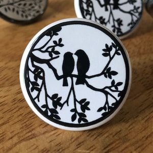 Birds illustration custom Cabinet Knobs & Drawer pulls