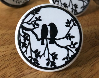 Birds illustration custom Cabinet Knobs & Drawer pulls