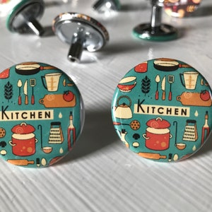 ONE New retro 50&#39;s kitchen Custom Cabinet Knobs & Drawer pull