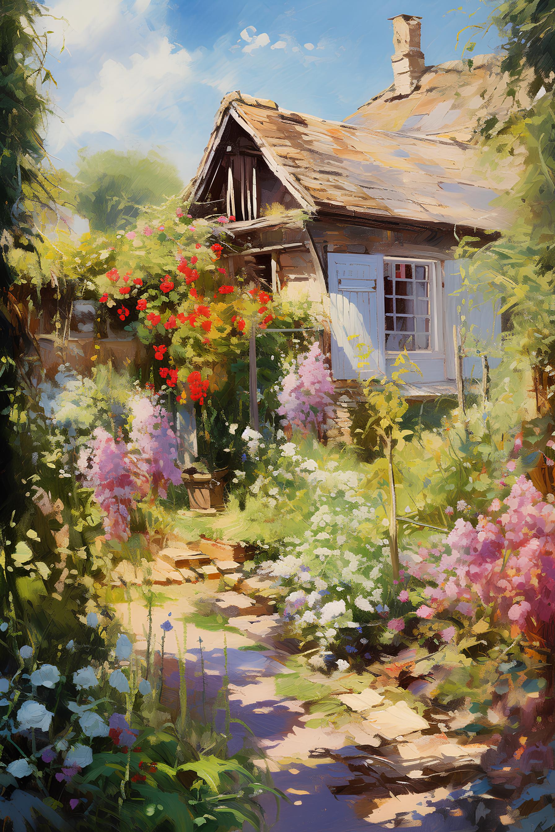Cottage Garden Art Prints: Summer Floral Set (PNG Digital Download) - Etsy
