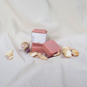 Saponetta vegana fatta a mano, 100% naturale (mini) - Patchouli, Lavanda, Ylang Ylang