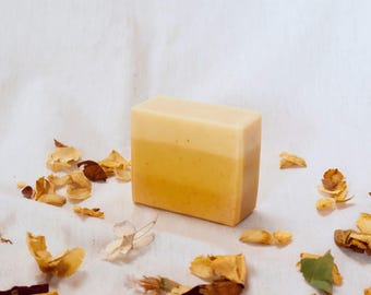 Handmade, 100% Natural Vegan Soap Bar - Turmeric, Lemon, Rosemary