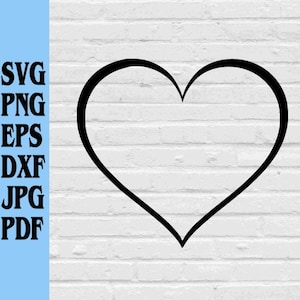 Cuore contorno svg png eps dxf jpg pdf/cuore svg/cuore contorno svg/Cuore contorno silhouette svg/Amore svg/San Valentino svg/conversazionecuore
