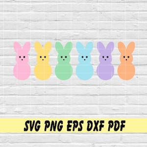 Easter Bunny Marshmallows svg png eps dxf pdf sublimation/easter bunny candy/Marshmallow bunnies/Easter Candy/Easter bunny/Easter basket