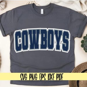 Cowboys svg png eps dxf pdf sublimation/football/Cowboys varsity curved/Cowboys blue grey white/Cowboys sports team/football team/superbowl