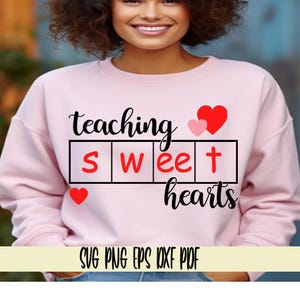 Enseignement amoureux svg png eps dxf pdf sublimation/Saint-Valentin professeur science tee pull/enseignement amoureux tableau périodique coeurs