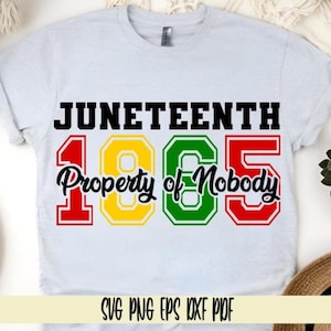 Juneteenth de 1865, propiedad de nadie, SVG, PNG, EPS, DXF, PDF, sublimación/Juneteenth de 1865, Día de la Emancipación, Historia Negra, Libertad Negra, 19 de junio