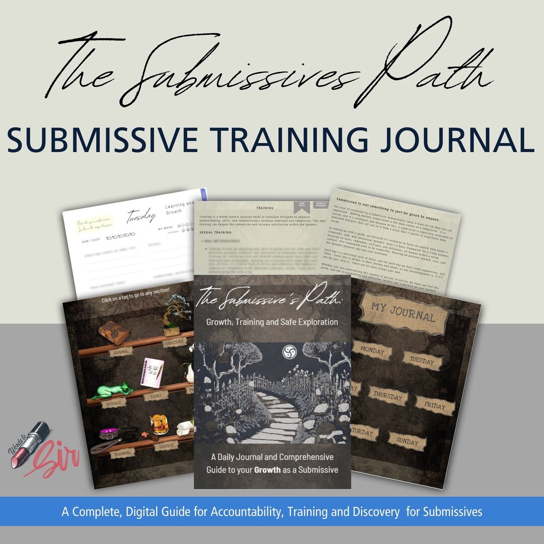 Submissive Training Guide and Journal Power Exchange Tracking Tool