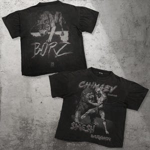 Khamzat Chimaev UFC Graphic Tee: Borz MMA Heavy Cotton T-Shirt