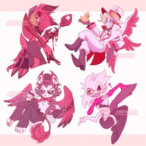 Hazbin Hotel Acrylic Charms!