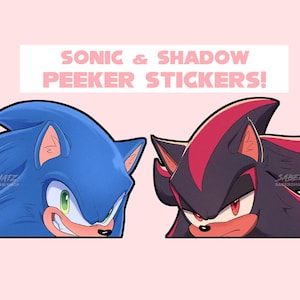 Sonic & Shadow Peeker Stickers