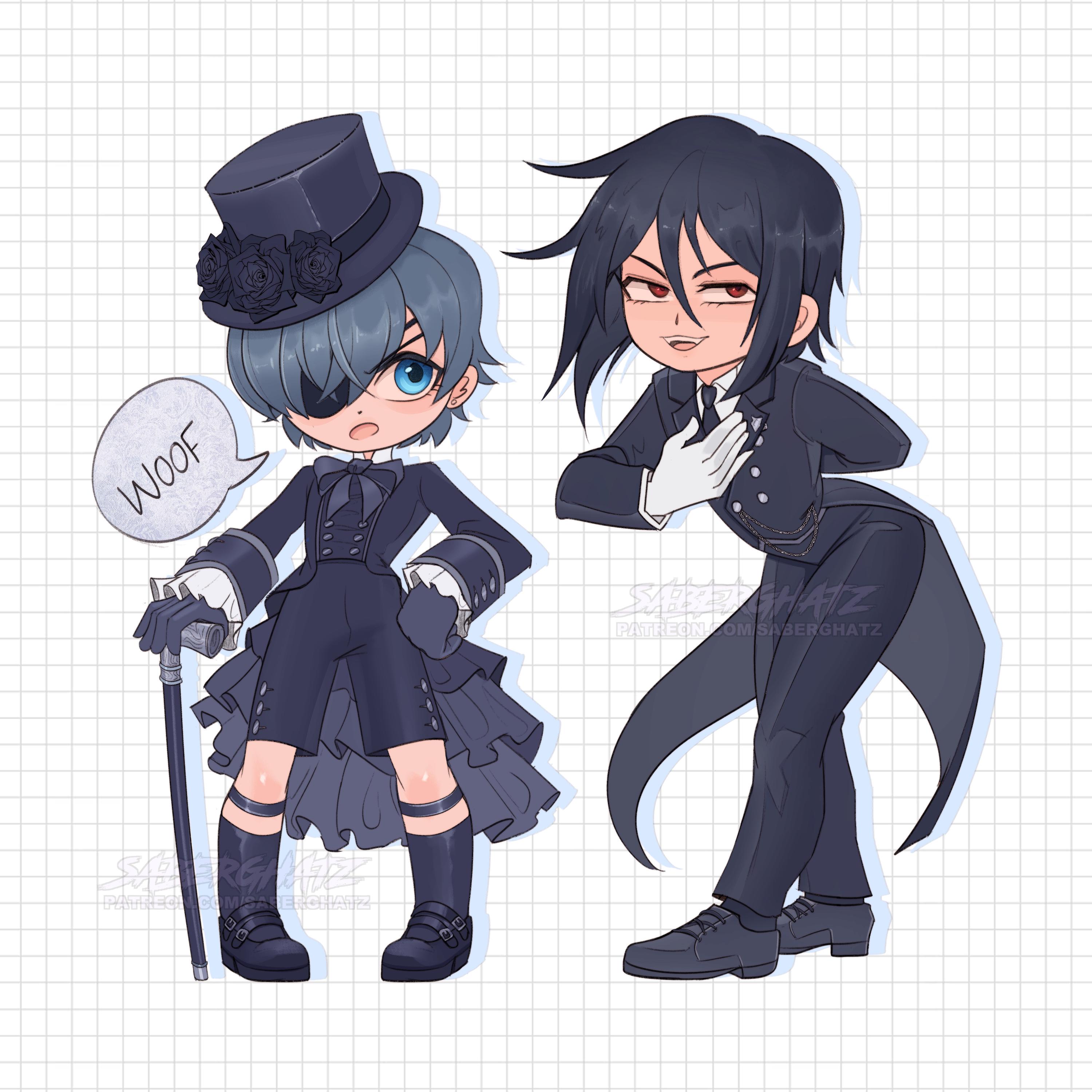 Black butler sebastian - Etsy México, image size:3000x3000