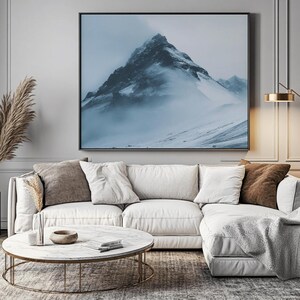Digital Print , Snowy Mountain Print , Downloadable Print , Downloadable