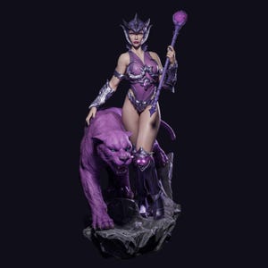 Figura Lyn Femme Fatale: Impressão 3D em resina 12K, CA3D Fan Art