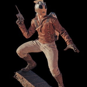 ROCKETEER - Flying Hero 12K Resin Quality - CA3D Studios Fan Art - Unassembled / Unpainted / Painted Garage Kit -   1/12, 1/9, 1/6 Scales