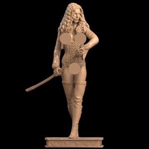 VALERIOUS  Sexy NSFW Figure 12K Quality Resin 3D Print / Femme Fatale Fantasy / High Detailed CA3D Fan Art Design Unassembled / Unpainted